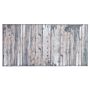 Rug Grey And Beige Polyester 80 X 150 Cm Low Pile Modern Abstract Pattern