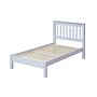 Corona White 3’0” Slatted Low End Bed Frame