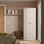 Norfolk Double Plain Wardrobe In Kashmir Ash & Bardolino Oak