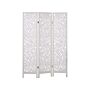 Room Divider White Paulownia Wood Mdf 3 Panels Folding Decorative Screen Partition