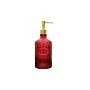 Red Glass Soap Dispenser