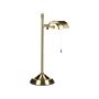 Table Lamp Gold And Black Metal Base Shade Adjustable Pull Switch Retro Style Home Office Light