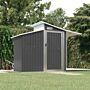 Vidaxl Garden Shed Anthracite 270x130x208.5 Cm Galvanised Steel