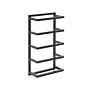 Towel Rack Matt Black Steel Bathroom Accessories Wall Mounted Towel Storage