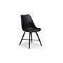 Kari Dining Chair - Black Seat & Black Legs