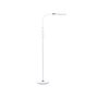 Floor Led Lamp White Synthetic Material 148 Cm Height Slider Dimming Modern Lighting