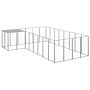 Vidaxl Dog Kennel Silver 10.89 M² Steel