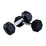 Homcom Rubber Hex Dumbbells, Sports Hex Weights Sets, Home Gym Fitness, Hexagonal Dumbbells Kit Weight Lifting Exercise (2 X 8kg)