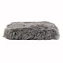 Grey Square Sheepskin Chair Pad