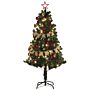 Homcom 5ft Pre-lit And Decorated Christmas Tree | Aosom Uk