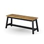 Corona Black Live Edge Large Dining Bench