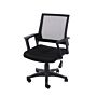 Loft Home Office Home Office Chair In Black Mesh Back & Black Fabric Seat & Black Base