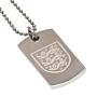 England Fa Engraved Dog Tag & Chain