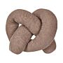 Cushion Brown 172 X 14 Cm Teddy Fabric Throw Pillow Decorative Soft Filling Multiple Shapes Accessories