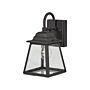 Outdoor Wall Light Lamp Black Sconce Metal Iron Aluminium Glass Matte Traditional Design Patio Garden