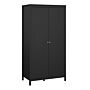 Madrid Wardrobe With 2 Doors In Matt Black