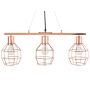 Pendant Lamp Copper Metal Ceiling 3 Light Glossy