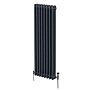 Traditional 3 Column Radiator - 1800 X 382mm - Anthracite Grey