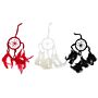 Bali Dreamcatchers - Small Round - Black/white/red