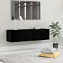 Vidaxl Tv Cabinet Black 120x30x30 Cm Engineered Wood