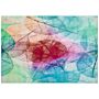 Rug Multicolour 160 X 230 Cm Leaf Print Low Pile