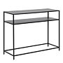 Newcastle Console Table With Open Shelf In Matt Black