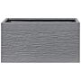 Plant Pot Grey Fibre Clay 60 X 29 X 30 Cm Rectangular Planter