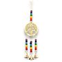 Indian Chimes - Brass Tree Of Life With Chakra Beads - 3 Bells