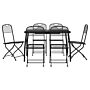 Vidaxl 7 Piece Garden Dining Set Anthracite Metal Mesh