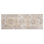 Area Rug Runner Grey 60 X 180 Cm Oriental Distressed