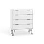 Augusta White 4 Drawer Chest Of Drawers