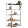 Vidaxl 5-layer Shelves 5 Pcs Silver Steel&engineered Wood