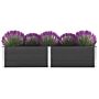 Vidaxl Garden Raised Bed 250x50x54 Cm Wpc Grey