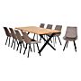 Yale Large 2200 Solid Oak Dining Table Smoked Oil