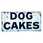 Metal Wall Sign - Dog Cakes Blue