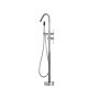 Bath Mixer Tap Silver Chrome Freestanding