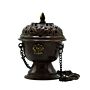 Copper Tibetan Incense Burner - Classic Hanging