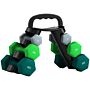 Sportnow Dumbbells Set With Carry Storage Rack, Set Of 6 Weights For Home Gym Kettlebell Training Weight Lifting Exercise, 2 X 1kg, 2 X 3kg, 2 X 5kg