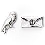 Harry Potter Silver Plated Earrings Hedwig Owl & Letter