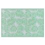 Outdoor Rug Light Green Pp 120 X 180 Cm Reversible Palm Leaf Pattern