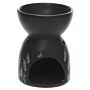 Decorative Ceramic Black And White Grass Design Oil & Wax Burner