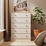 Norfolk 5 Drawer Chest In Kashmir Ash & Bardolino Oak