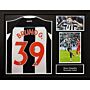 Newcastle United Fc Bruno Guimaraes Signed Shirt (framed)