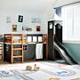 Vidaxl Kids' Loft Bed With Tower White&black 80x200 Cm Solid Wood Pine