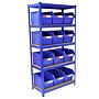 T-rax Blue 90cm With 12 X Storage Quick Pick Bins