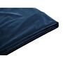 Bed Frame Cover Blue Velvet For Bed 180 X 200 Cm Removable Washable