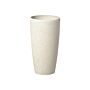 Plant Pot Beige Stone Tall Flower Planter 42 X Ø 23 Cm Modern Minimalistic Outdoor Indoor Decor Accessories Beliani