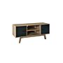 Shard Tv Unit Walnut & Black