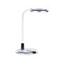 Led Desk Lamp Silver Synthetic Table Lighting Reding Computer Lamp Adjustable Arm Dimmer Colour Temperature Change