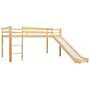 Vidaxl Children's Loft Bed Frame With Slide & Ladder Pinewood 97x208 Cm